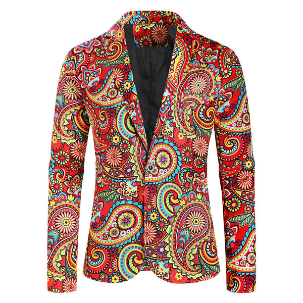 Men's Colorful Paisley Suit #2TZ320