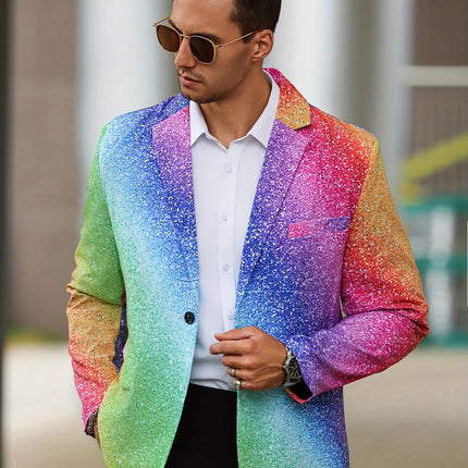Men's Vibrant Gradient Blazer #25061764 - Blazers | Color1 / M