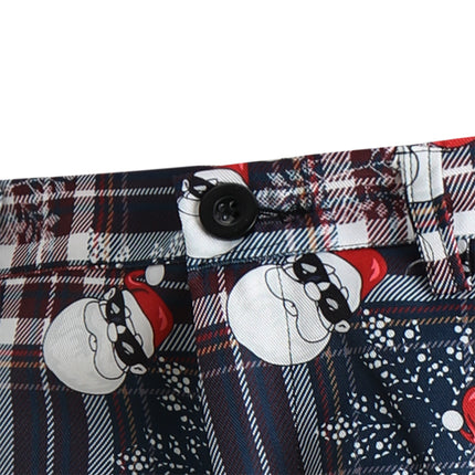 Men's Christmas Check Pants #XK34 - Pants | Multicolour / M