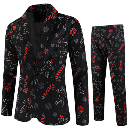 Men's Christmas Printed Suit #2TZ661 - Suits | Multicolour / M
