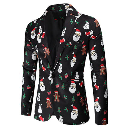 Men's Printed Three Piece Suit #3TZMK46 - Suits | Multicolour / M