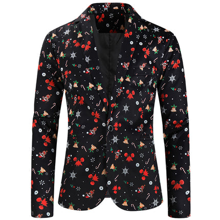 Men's Christmas Printed Suit #2TZ34 - Suits | Multicolour / M