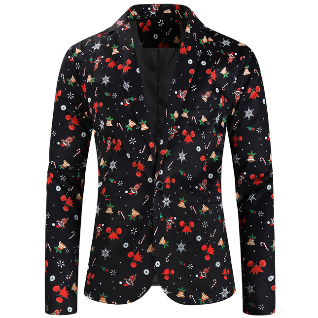 Men's Christmas Printed Suit #2TZ34 - Suits | Multicolour / M