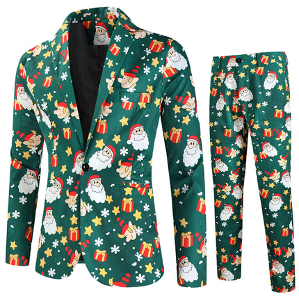 Men's Christmas Printed Suit #2TZ637 - Suits | Multicolour / M