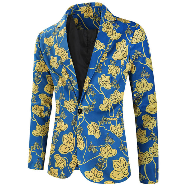 Men's Elegant Printed Blazer #X323