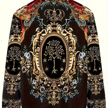 Men's Casual Printed Jacket #25625017 - | Color1 / S