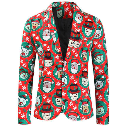 Men's Christmas Printed Suit #2TZ638 - Suits | Multicolour / M