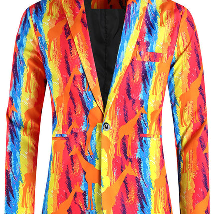 Men's Hawaiian Print Blazer #25061773 - Blazers | Multicolour / M
