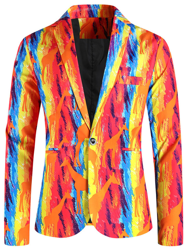 Men's Hawaiian Print Blazer #25061773 - Blazers | Multicolour / M
