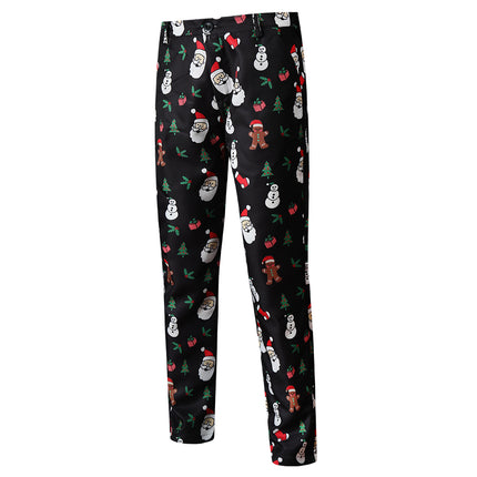 Men's Printed Three Piece Suit #3TZMK46 - Suits | Multicolour / M