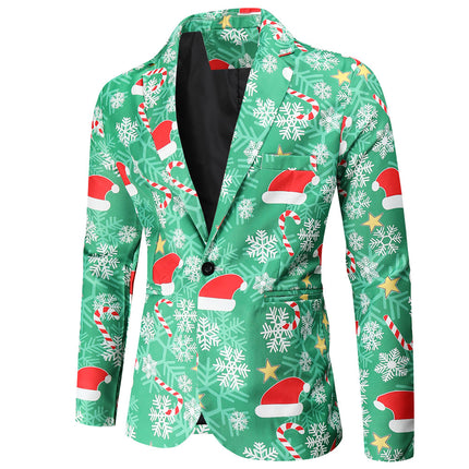 Men's Christmas Three Piece Suit #3TZMK53 - Suits | Multicolour / M
