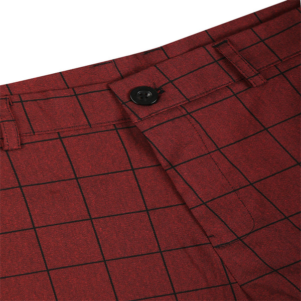 Men's Elegant Plaid Pants #XK6001
