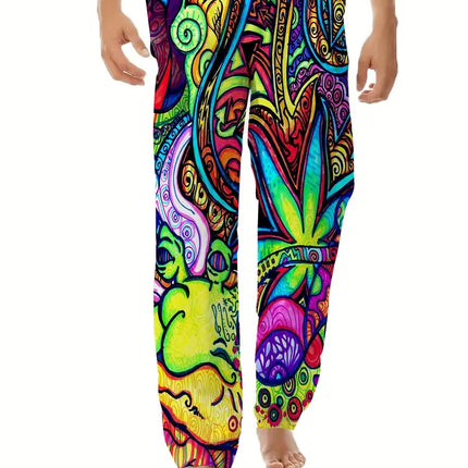 Men's Vibrant Print Pants #25061659 - Pants | Color1 / M