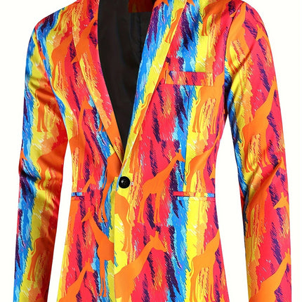 Men's Hawaiian Print Blazer #25061773 - Blazers | Multicolour / M