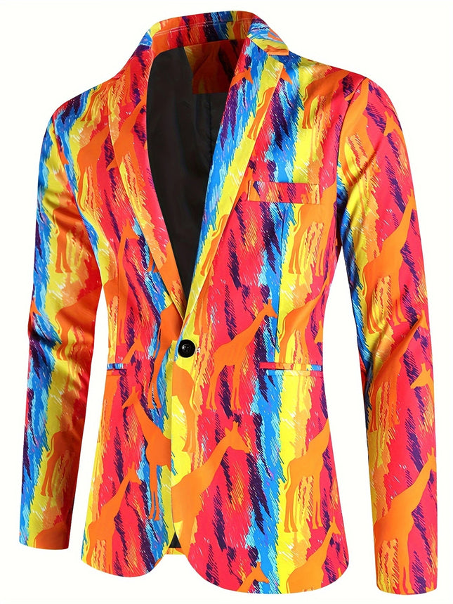 Men's Hawaiian Print Blazer #25061773 - Blazers | Multicolour / M