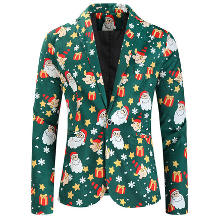 Men's Christmas Printed Suit #2TZ637 - Suits | Multicolour / M