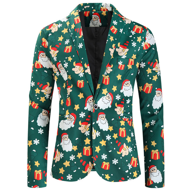 Men's Christmas Printed Suit #2TZ637 - Suits | Multicolour / M