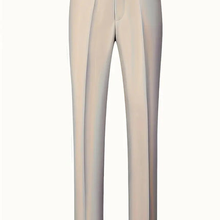 Men's Three Piece Suit Wedding Groom Formal Wear - | Beige / XS