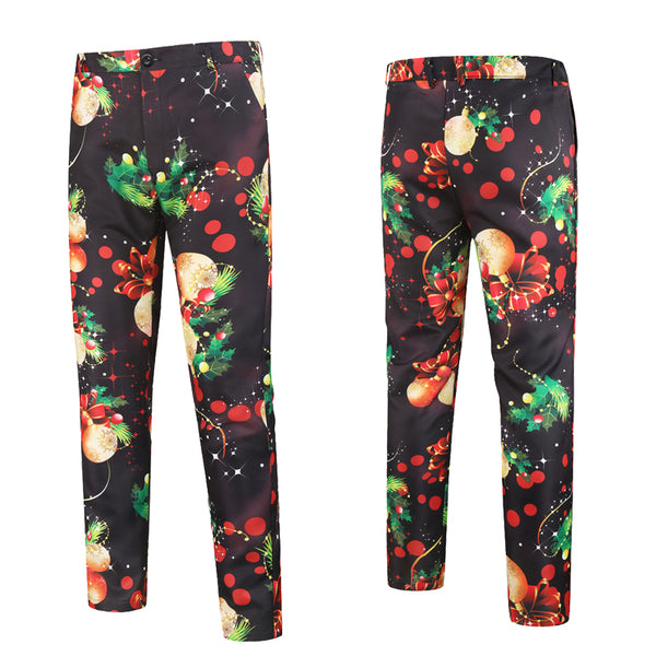 Men's Christmas Print Pants #XK28