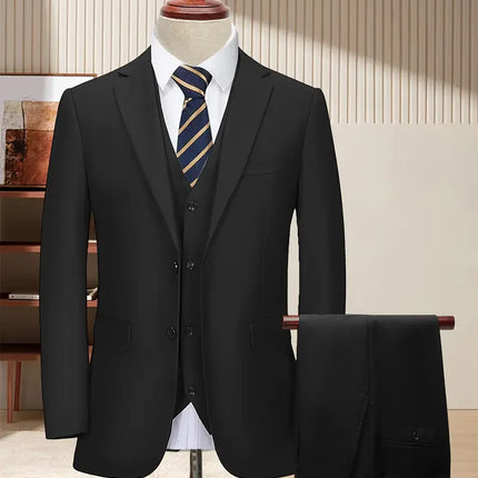 Men's 3pcs Business Suit #25061133 - Suits | Black / XS
