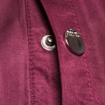 Men's Gothic Rivet Shirt #25625015 - | Burgundy / M