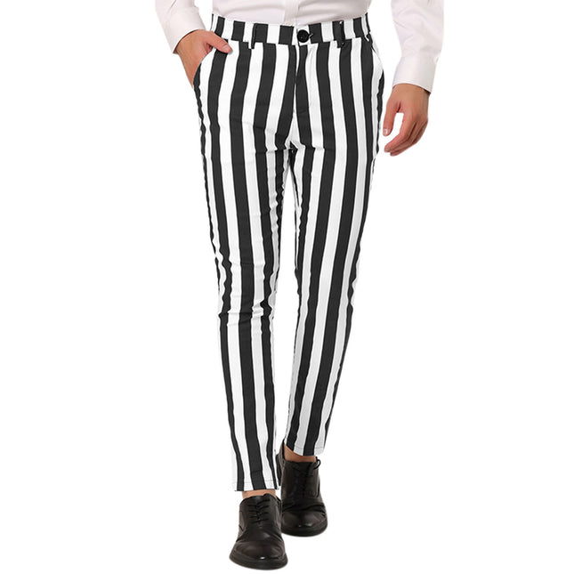 Men's Striped Pants #25626020 - Pants | White / S