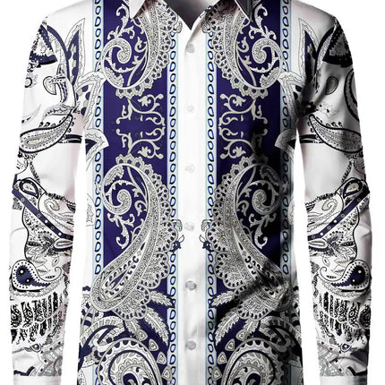 Men's Paisley Print Shirt #25626019 - | Multicolour / M