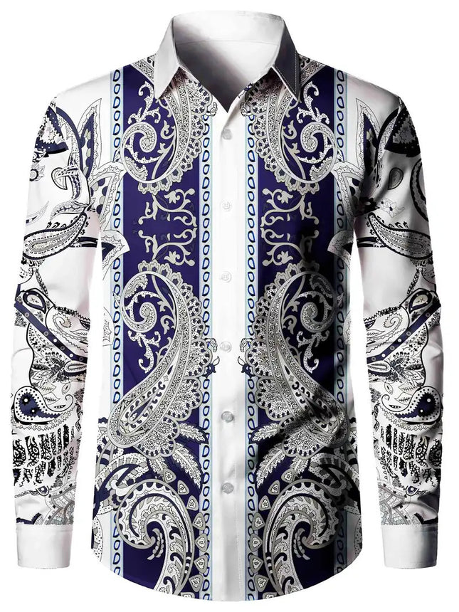 Men's Paisley Print Shirt #25626019 - | Multicolour / M