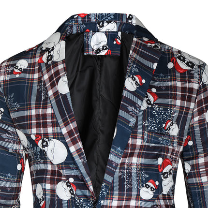 Men's Plaid Three Piece Suit #3TZMK34 - Suits | Multicolour / M