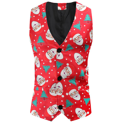 Men's Christmas Three Piece Suit #3TZMK54 - Suits | Multicolour / M