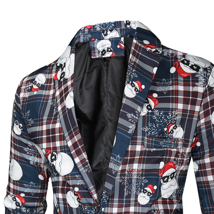 Men's Christmas Plaid Suit #2TZ34 - Suits | Multicolour / M