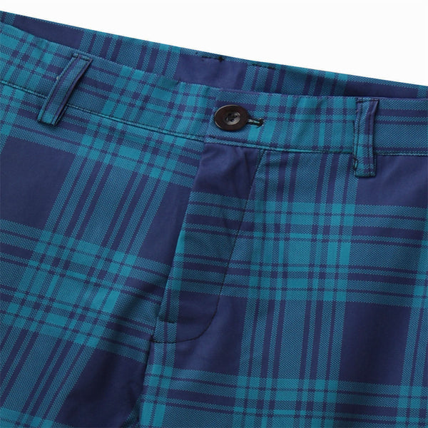 Men's Elegant Checked Pants #XK6030