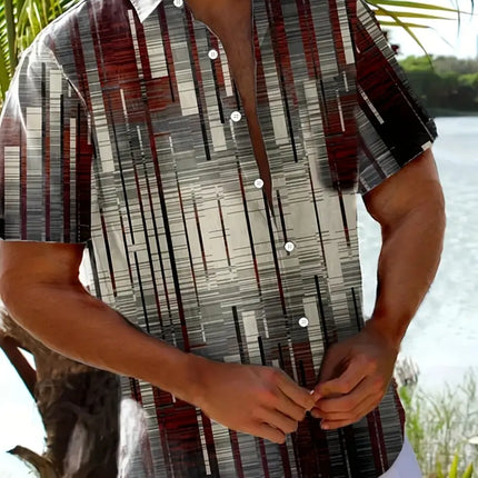 Men's Summer Print Shirt #25060915 - | Color1 / L