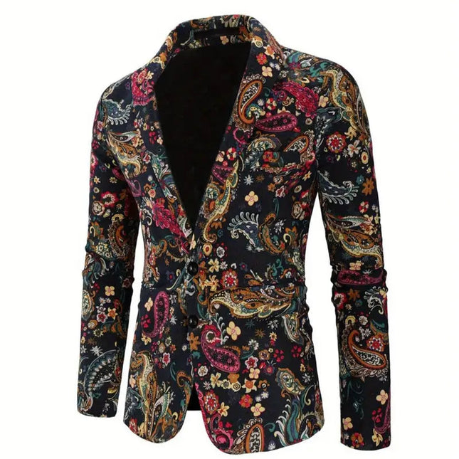 Men's Colorful Print Suit #25061130 - Suits | Multicolour / XS