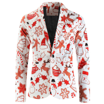 Men's Christmas Printed Suit #2TZ654 - Suits | Multicolour / M