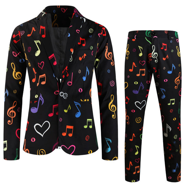 Men's Colorful Printed Suit #2TZ-XX1135