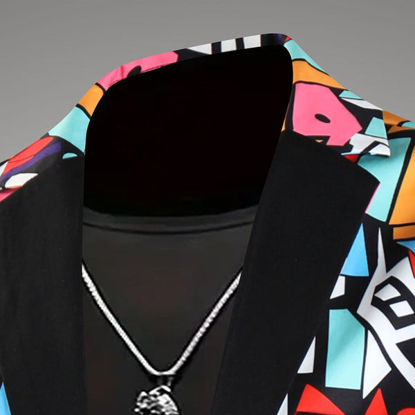 Men High Quality Print Blazers