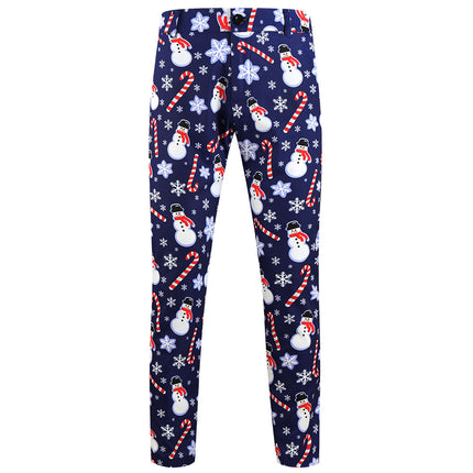 Men's Christmas Printed Vest Suit #2TZMK656 - Suits | Multicolour / M