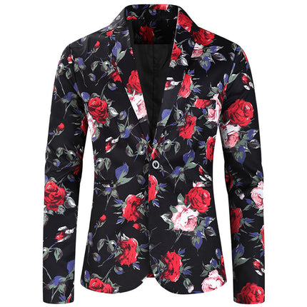 Men's Floral Print Suit #2TZ180 - Suits | Multicolour / M