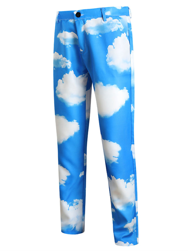 Fresh White Cloud Casual Trousers