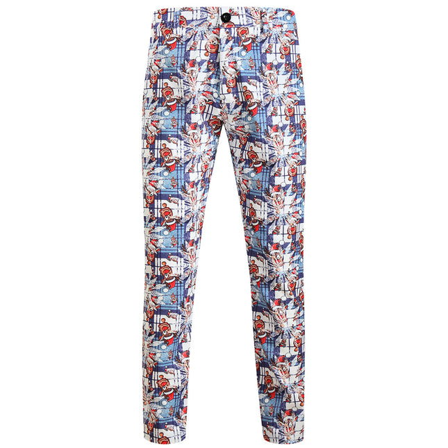 Men's Stylish Printed Pants #XK641 - Pants | Multicolour / M