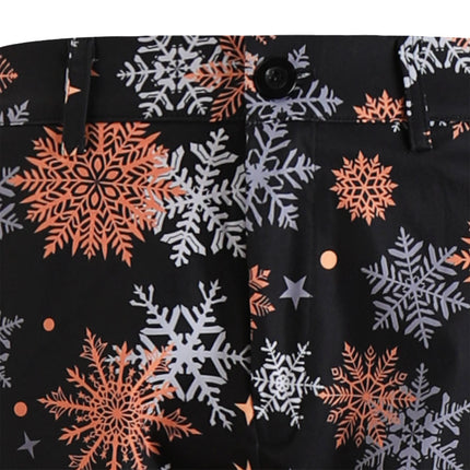 Men's Christmas Snowflake Print Pants #XK659 - Pants | Multicolour / M