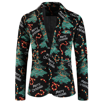 Men's Christmas Printed Suit #2TZ658 - Suits | Multicolour / M
