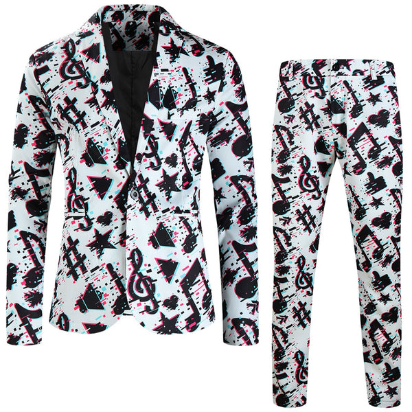 Men's Multi-color Printed Suit#2TZ-XX316