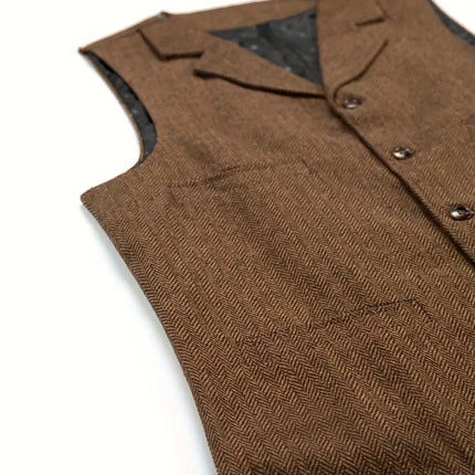 Men's Vintage Vest #25061135 - Vests | Light Brown / XS