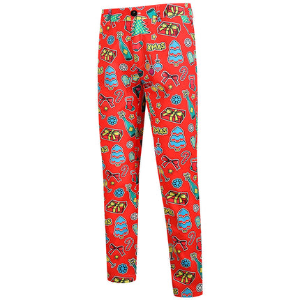 Men's Colorful Printed Vest Suit #2TZMK636 - Suits | Multicolour / M