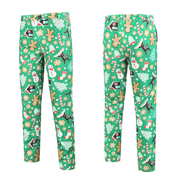 Men's Christmas Bright Printed Pants #XK31