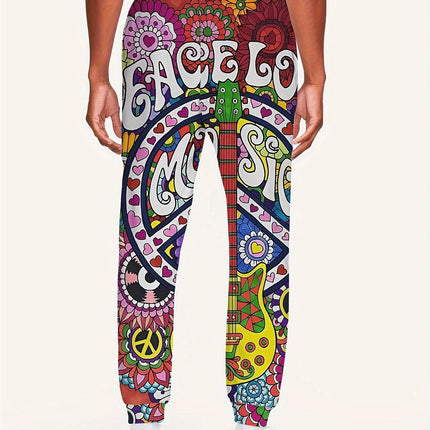 Men's Stylish Printed Pants #25625008 - Pants | Multicolour / S