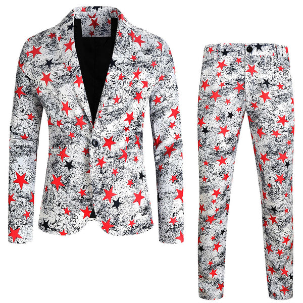Men's Star Trendy Suit #2TZ157
