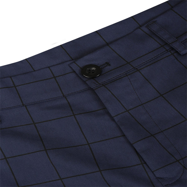 Men's Elegant Plaid Pants #XK6001